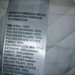 Chico's  2 L Reversible Quilted Zip Front Vest in White and Gold Peach Plaid Photo 13