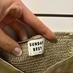 Aritzia Sunday Best Billie Satin Crop Top Gold Size 2 Photo 7