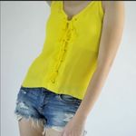 Lace Up Sleeveless Top‎ Yellow Photo 5