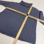 Eileen Fisher Sweater Womens X Large Blue Turtleneck Cotton Cashmere Blend Photo 4