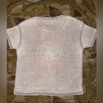 The Southern Shirt Company  Crop Top - White and Pink Photo 3