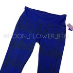 Threads 4 Thought  Cobalt Blue High-Waisted Geometric Pattern Leggings Photo 2