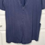 Free People Movement Hot Shot Tee Romper Sz L Indigo Blue Photo 9