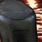 Nine West Gothic Grunge Black Leather Ankle Boots Booties Gold Studs Square Pointed Toe #Punk #Biker Photo 3