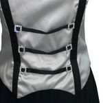 Jessica McClintock Vintage  Formal Prom Dress Size‎ 10 Black & Grey Made In USA Photo 1