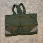 Lululemon  Athletica Green Twill Women’s Wrap- Front Longline Bra Size 6 Photo 5