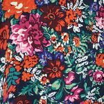 Anthropologie FLOREAT LOVED BY  SILKY THICK BUTTON FRONT V NECK COLLARED PJ TOP L Photo 8