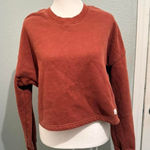 Vuori NWOT  Restore Cropped Crew Sweatshirt Cedar Small Photo 0