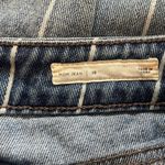 PacSun Women’s  medium wash white stripe 100% cotton mom jeans 28 Photo 3