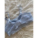 Aerie Real Power Wireless Push Up Joy Convertible Lace Bra Size 34C Light Blue Photo 8