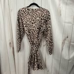 Gianni Bini Women’s Medium Leopard Animal Print Faux Wrap Dress Photo 3