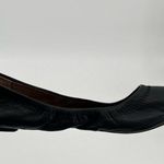 Lucky Brand Emmie Ballet Leather Flats slip on round toe casual ruched size 6 Photo 2