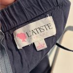 L'ATISTE  Charcoal Dress with Pink Accents Photo 6