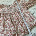 Old Navy  Floral Print Lace Trim Long Sleeve Blouse Wallflowers Pink (Large) Photo 3
