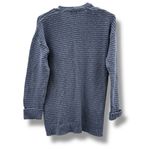 L.L. Bean Open Cardigan Women’s Size Small Blue Chunky Ribbed Knit 3/4 Sleeves Photo 1