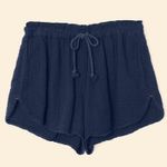 Xirena North Star Blue Starla washed double faced cotton dolphin shorts xs Photo 0