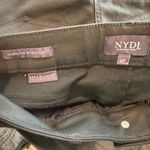 NYDJ Marilyn Straight Stretch Black Rinse Lift Tuck Jeans 6P Cropped Photo 2