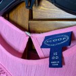 Scoop Boho Crochet Barbiecore Pink Longsleeve Dress Size XS Photo 5