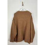 Free People  Alli V-neck Sweater in Camel Size Medium Photo 9