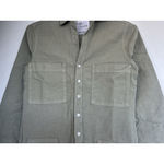 NWOT Frank & Eileen Ireland Sage Italian Linen Button Up Romper Playsuit Utility Green Size XXS Photo 3