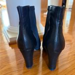 Eileen Fisher Women’s Nylon and Leather Black Heeled Ankle Boots Size 7.5 Photo 2