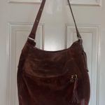Mercedes Benz Rare Classic Brown Suede Leather Satchel Hand/Shoulder Bag Photo 0