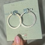 Mia Fiorre Etched Sterling Silver Hoops Earrings Photo 1