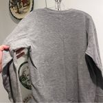 Tri Delta Button Down Henley Long Sleeve Gray Size L Photo 5