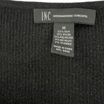 INC . | M | Shimmer Metallic Ribbed Knit Sleeveless Tank Top Women's Photo 3