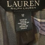 Lauren Ralph Lauren Floral Pleated Satin Charmeuse Skirt Size US 12 Photo 5