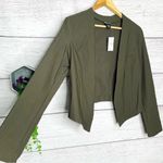 Wet Seal NWT Vintage Y2K Olive Green High Low Cropped Blazer Jacket Size XL Photo 0