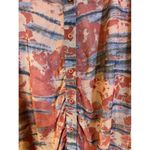 Wild Fable  Sheer Button-Up Ruched Front Dress‎ Beach Pool Cover-Up Size Medium Photo 7