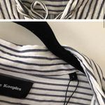 The Kooples Striped Lace Up Blouse Photo 7