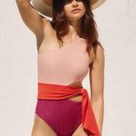 Beach Riot  Carlie Ribbed Cutout Tie One Piece Swimsuit from Anthropologie Photo 0