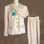 R & M Richards NWT R & M Richard’s 2 piece Pale Pink Beaded Jacket and maxi skirt. Size `16. Photo 0