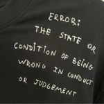 Mango  Tee w/Quote on Left Shoulder in Black Photo 3