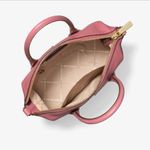 Michael Kors  Hyde Pebbled Leather Satchel Crossbody Bag Light Bryant Soft Pink Photo 1