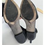 Eileen Fisher Flats Womens 9.5 Black Allot Point Toe Leather Mesh Ankle Wrap Photo 5