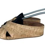 Gentle Souls Kenneth Cole Gisele X-Band Slides Wedge Cork Women's Size 7.5 Photo 1