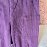 Allison Daley  Purple Check Capri Pants Cargo Cotton Fits Small Womens 8 Comfy Photo 5
