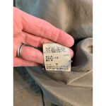 Pas de Calais Linen Leather Cowhide Silk Button Front Lagenlook Jacket Coat Tan Size M Photo 5