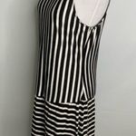 Sanctuary  Black & White Striped Sleeveless Cruise Vacay Short Dress Large Photo 5