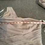 David's Bridal David Bridal Elegant One-Shoulder Beige Dress 8 Photo 8