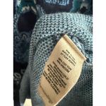 Soft Surroundings  Sweater Womens Medium Blue Floral‎ Paisley Knit Boho Cottage Photo 3