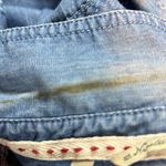 Guess (Flaw)Small Vintage Chambray Long Sleeve Tabbed Button Front Top w… Photo 14