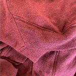 Athleta Sweatshirt Style Midi Dress Size M/T Burgundy Photo 4