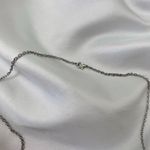 Early 2000's Whimsical Oval Chunky Orange Cream Checkered Pendant Necklace Silver Photo 3