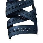 Daisy Fuentes New  SIZE 11  STRAPPY comfort sandal Black rhinestone accents Photo 2