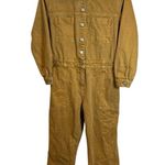 Old Navy Brown/Camel Denim Coveralls Size Small Petite Photo 1