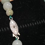 Year of the Rat Pendant Tassel Mixed Gemstone Glass Cloisonné Bead Necklace Green Photo 5